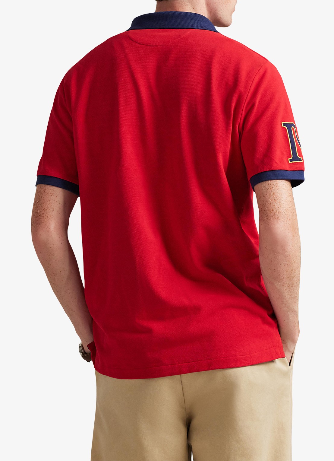 Ralph Lauren Classic fit polo met logoborduring - achterkant rl 2000 red / rood