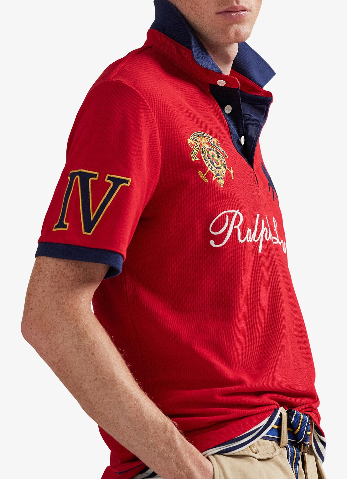 Ralph Lauren Classic fit polo met logoborduring - detail 3 rl 2000 red / rood