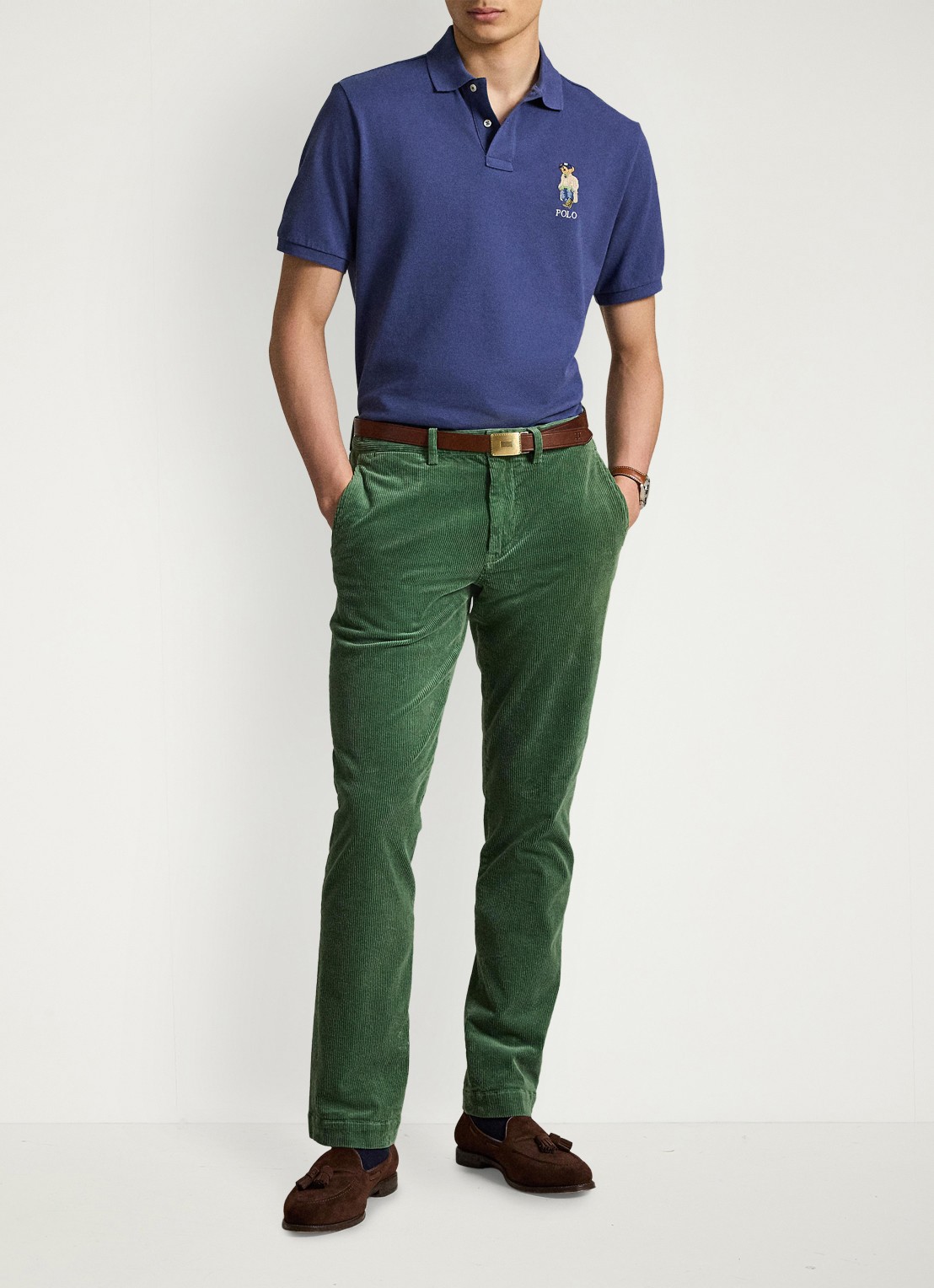 Ralph Lauren Classic fit polo met logoborduring - detail 2 light navy / donkerblauw