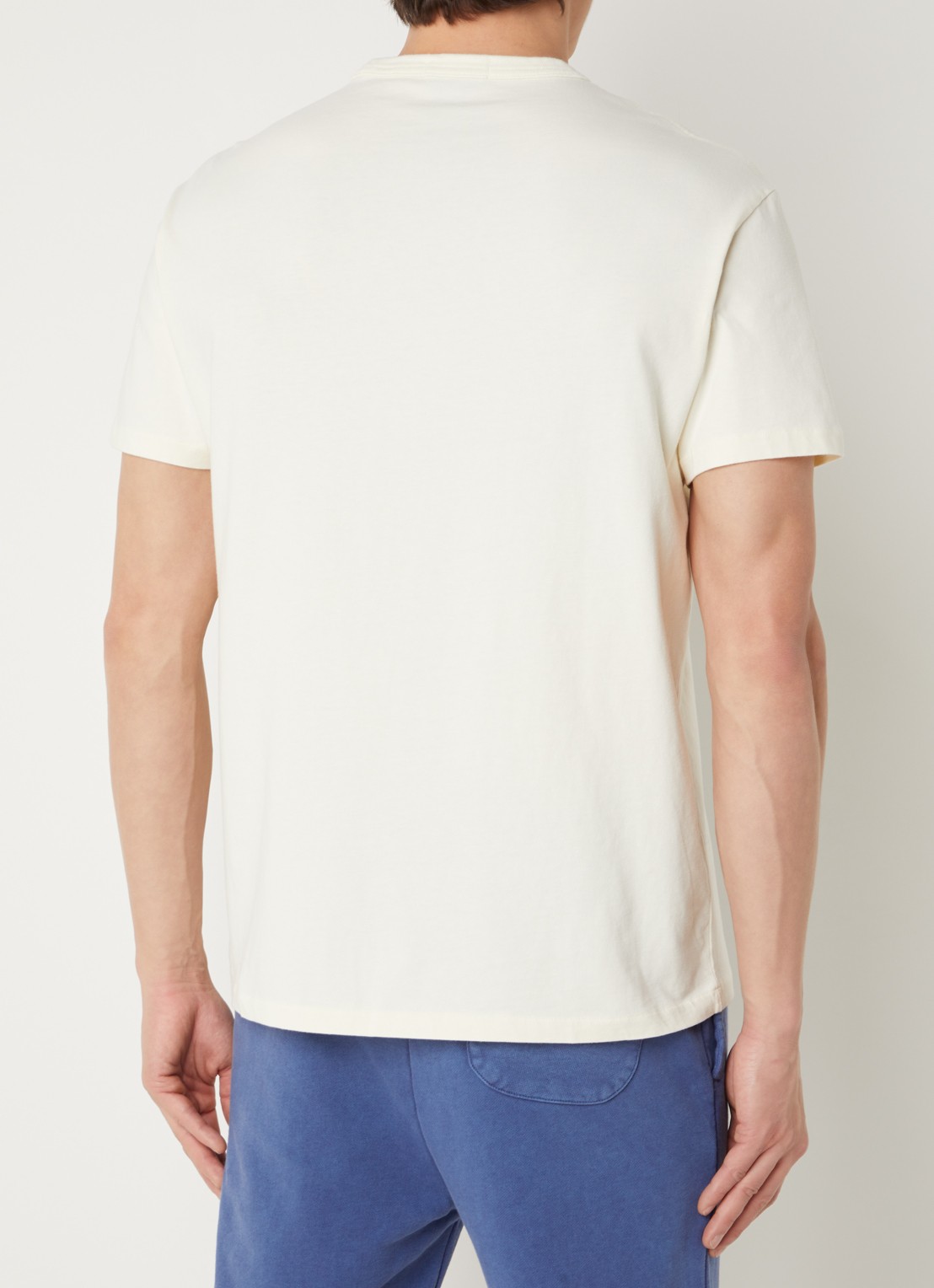 Ralph Lauren Classic fit T-shirt met ronde hals - achterkant 8 clubhouse cream / creme