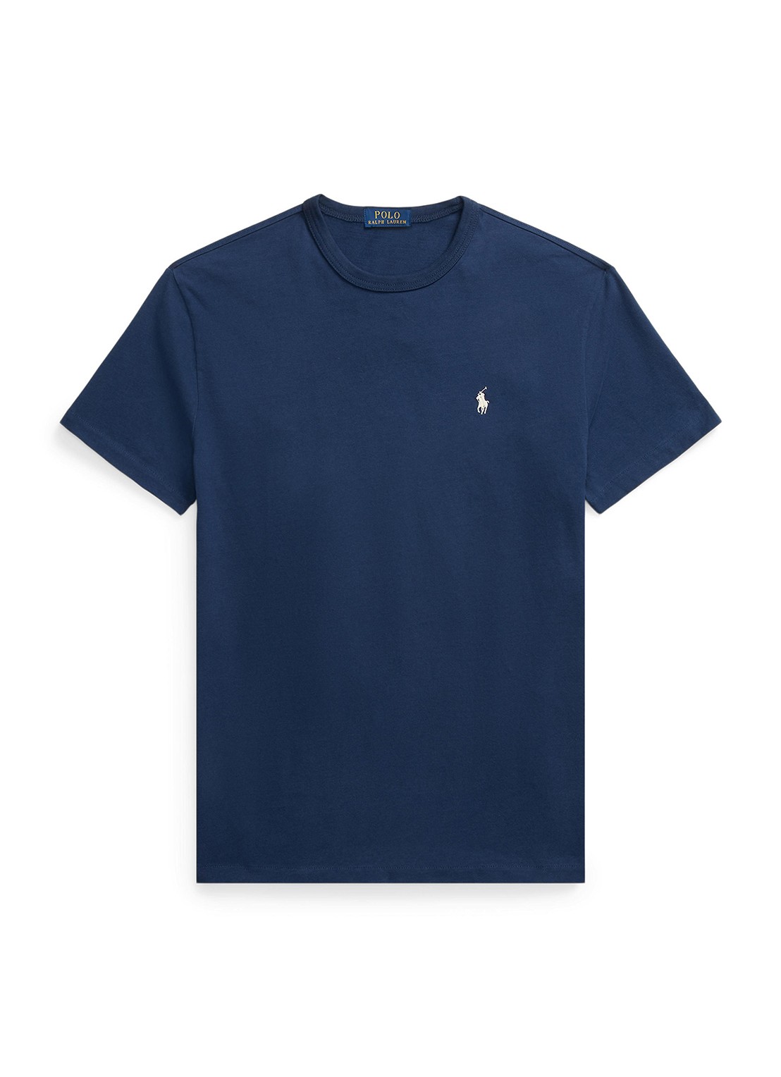 Ralph Lauren Classic fit T-shirt met ronde hals - voorkant cruise navy / donkerblauw