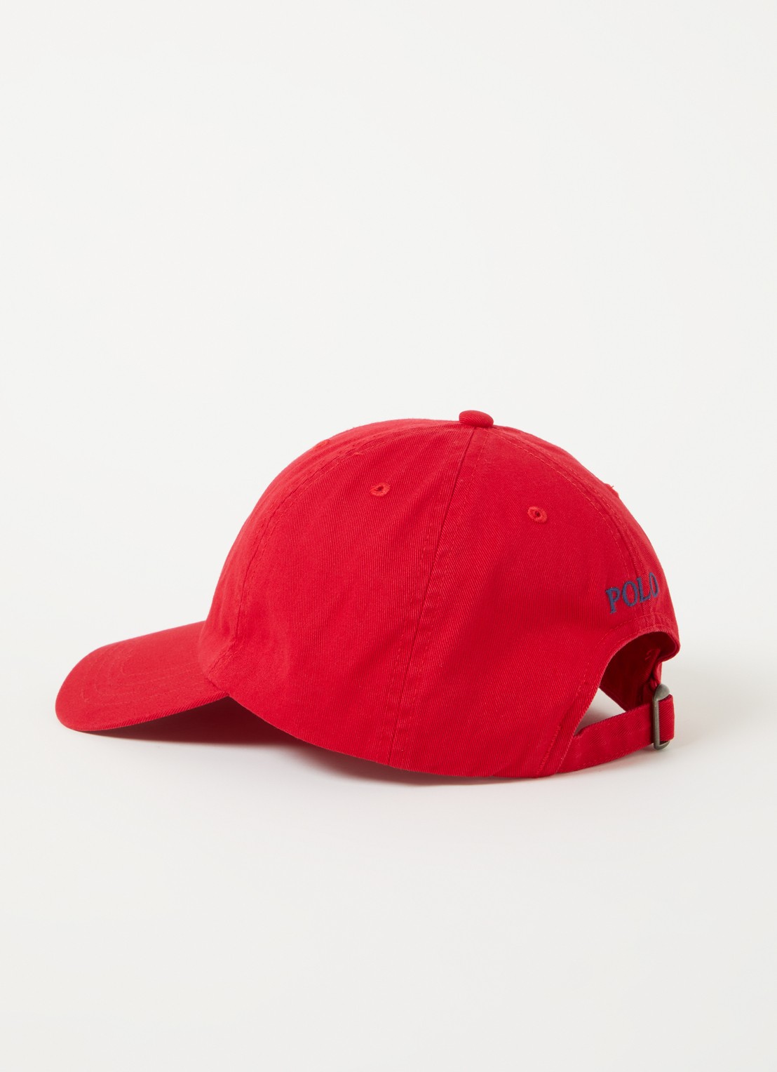 Ralph Lauren Classic pet met logo - detail steenrood