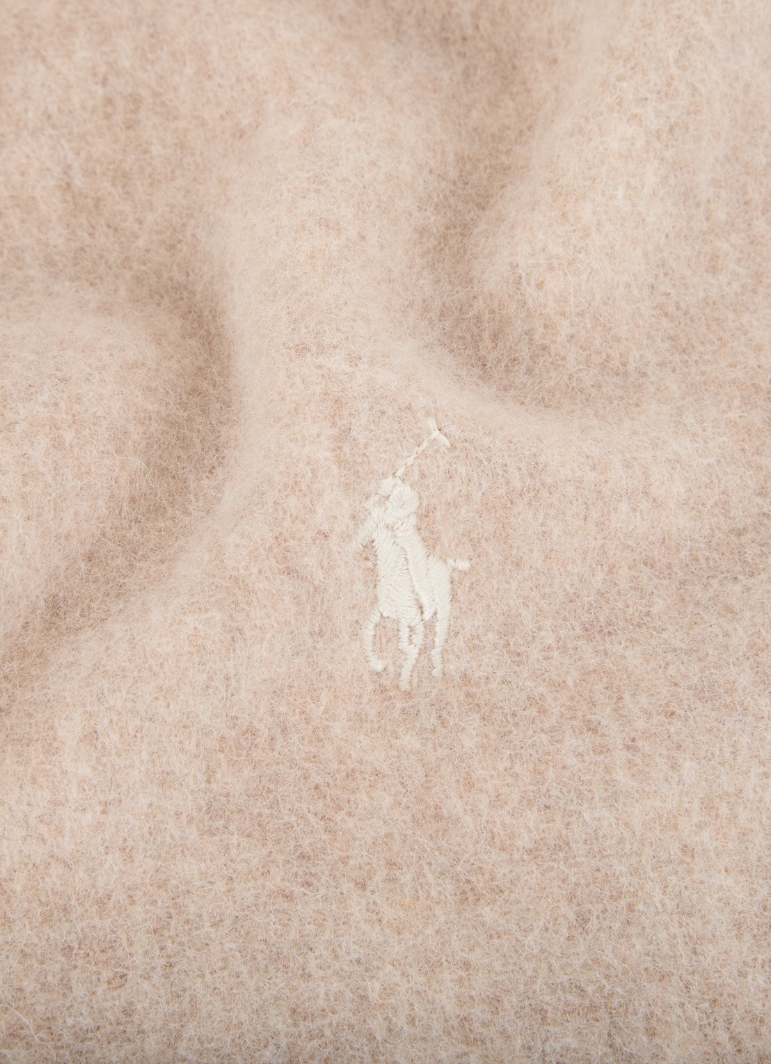 Ralph Lauren Classic Reversible sjaal in wolblend 168 x 25 cm - detail 3 taupe
