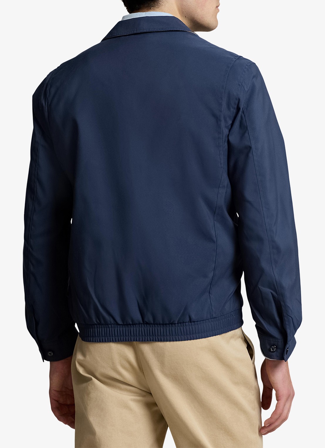 Ralph Lauren Coach jack met klassieke kraag - achterkant 10 refined navy / blauw