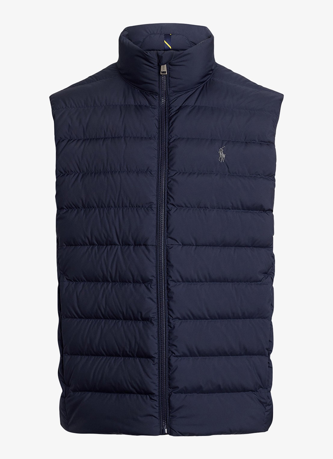 Ralph Lauren Colden bodywarmer met logoborduring - voorkant 5 collection navy / donkerblauw