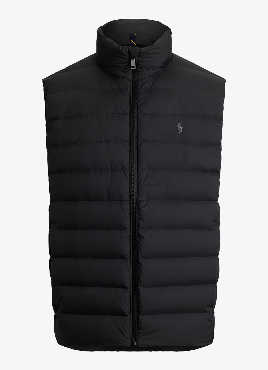 Ralph Lauren Colden bodywarmer met logoborduring - voorkant 6 polo black / zwart