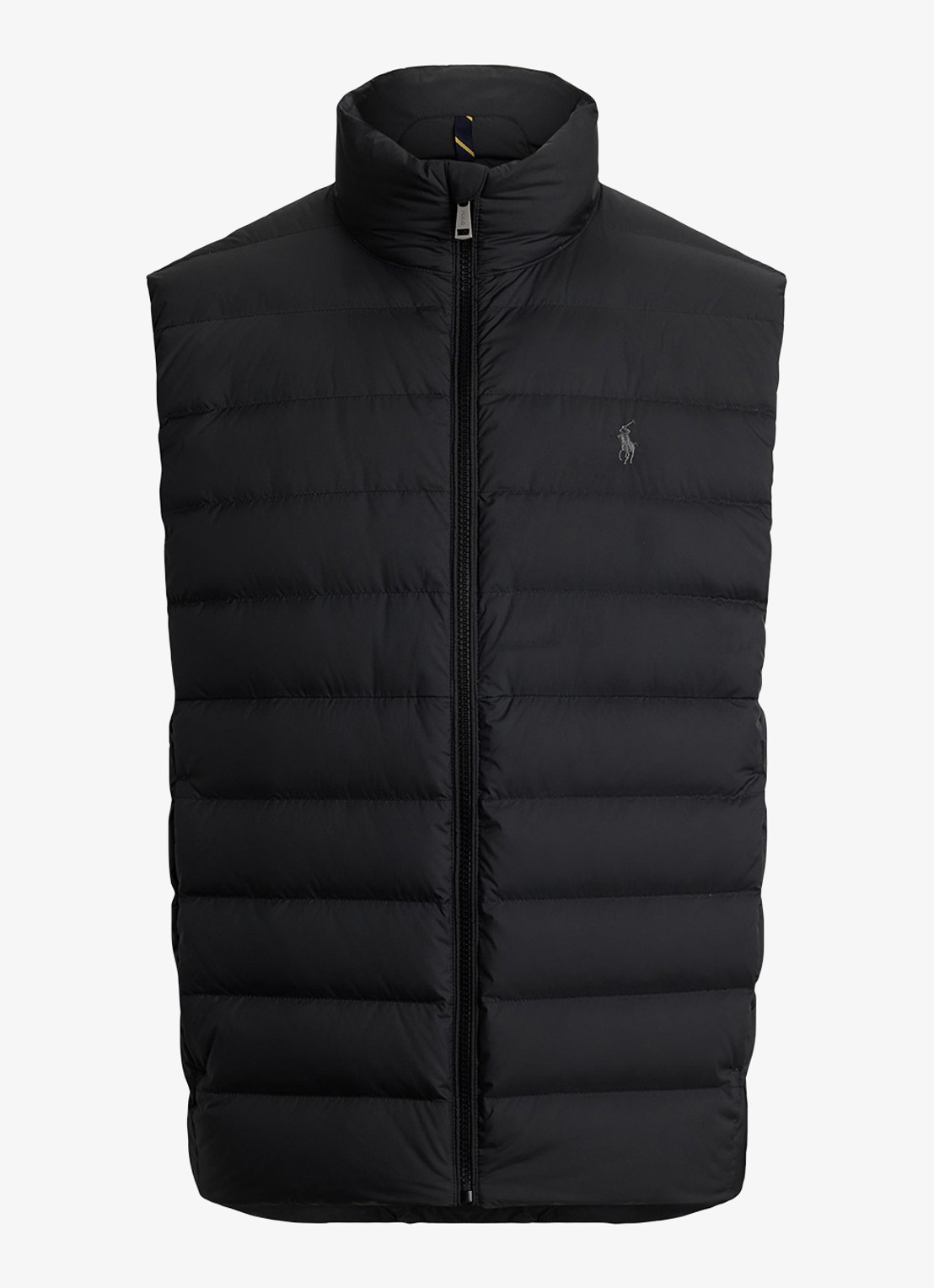 Ralph Lauren Colden bodywarmer met logoborduring - voorkant 8 polo black / zwart