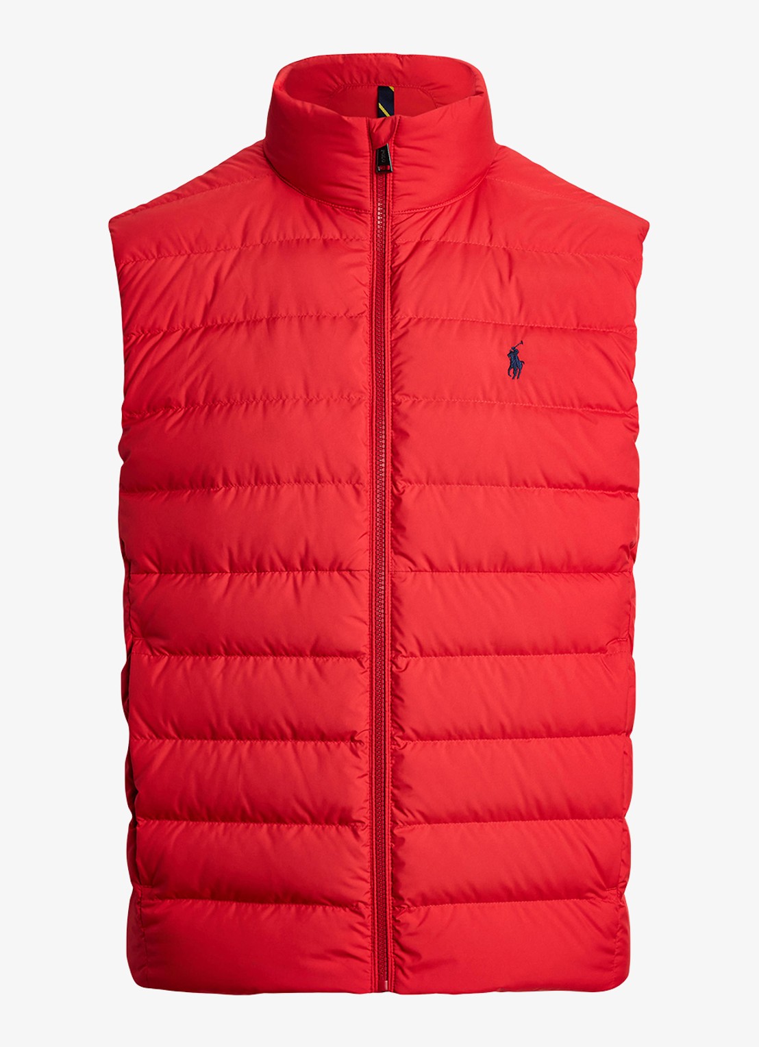 Ralph Lauren Colden bodywarmer met logoborduring - voorkant 5 rl 2000 red / rood