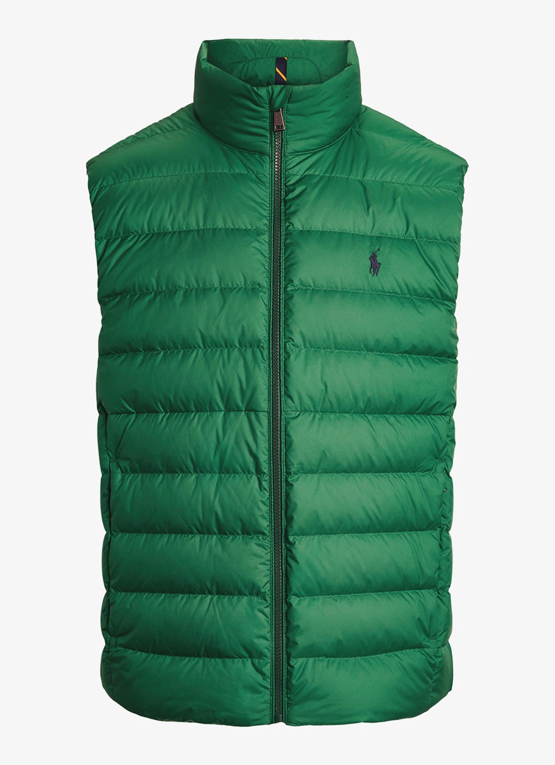 Ralph Lauren Colden bodywarmer met logoborduring - voorkant new forest / groen