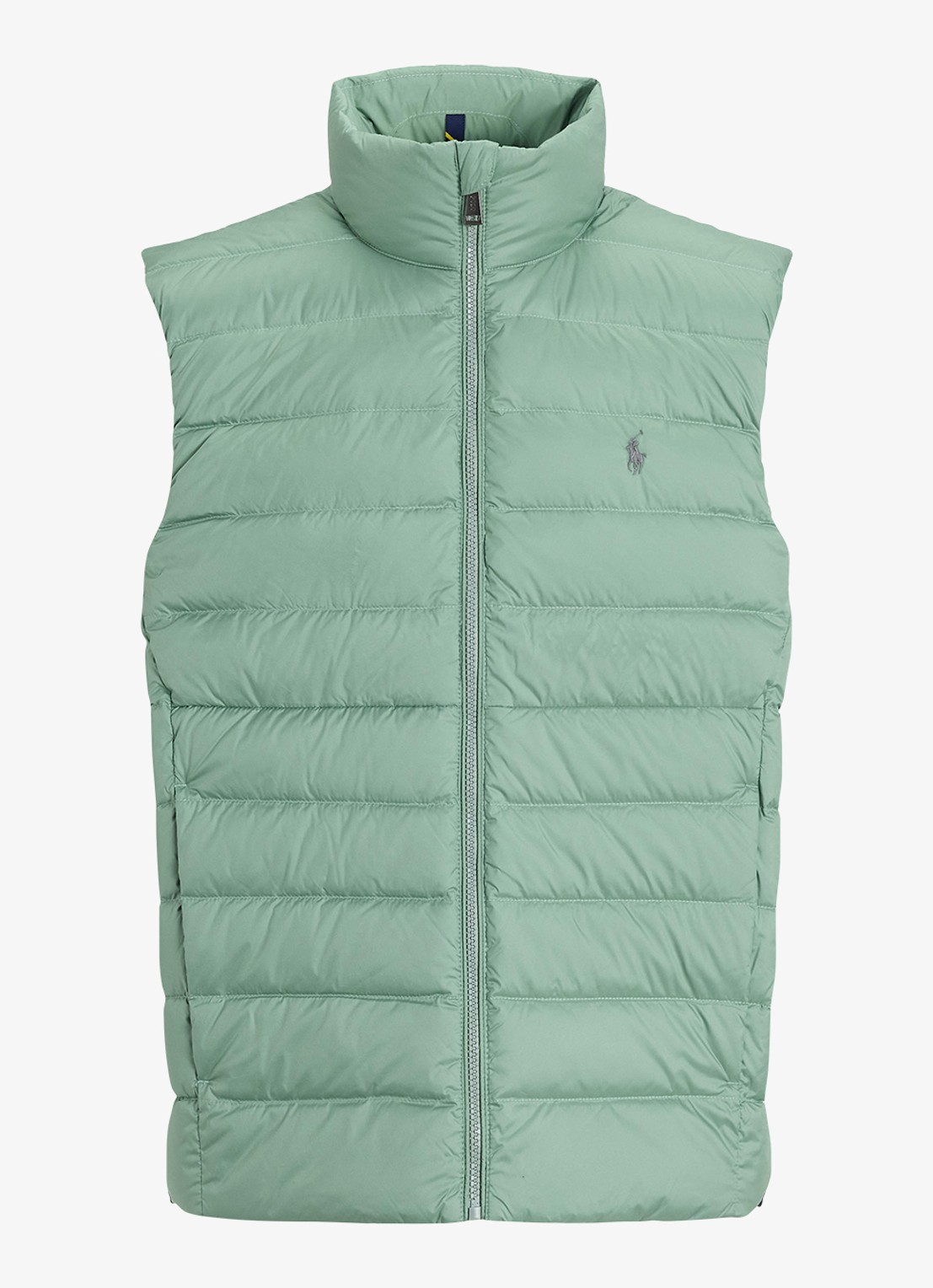 Ralph Lauren Colden bodywarmer met logoborduring - voorkant light green / lichtgroen