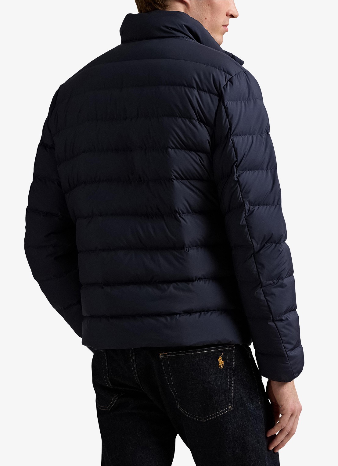 Ralph Lauren Colden gewatteerd jack met donsvulling en steekzakken - achterkant collection navy / donkerblauw