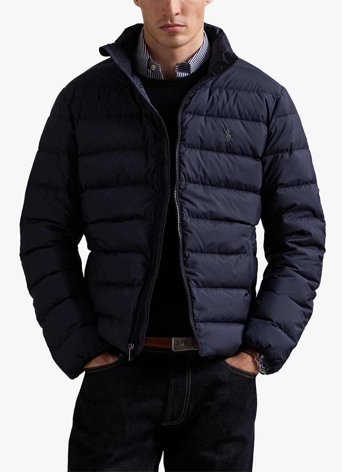 Ralph Lauren Colden gewatteerd jack met donsvulling en steekzakken - detail 4 collection navy / donkerblauw