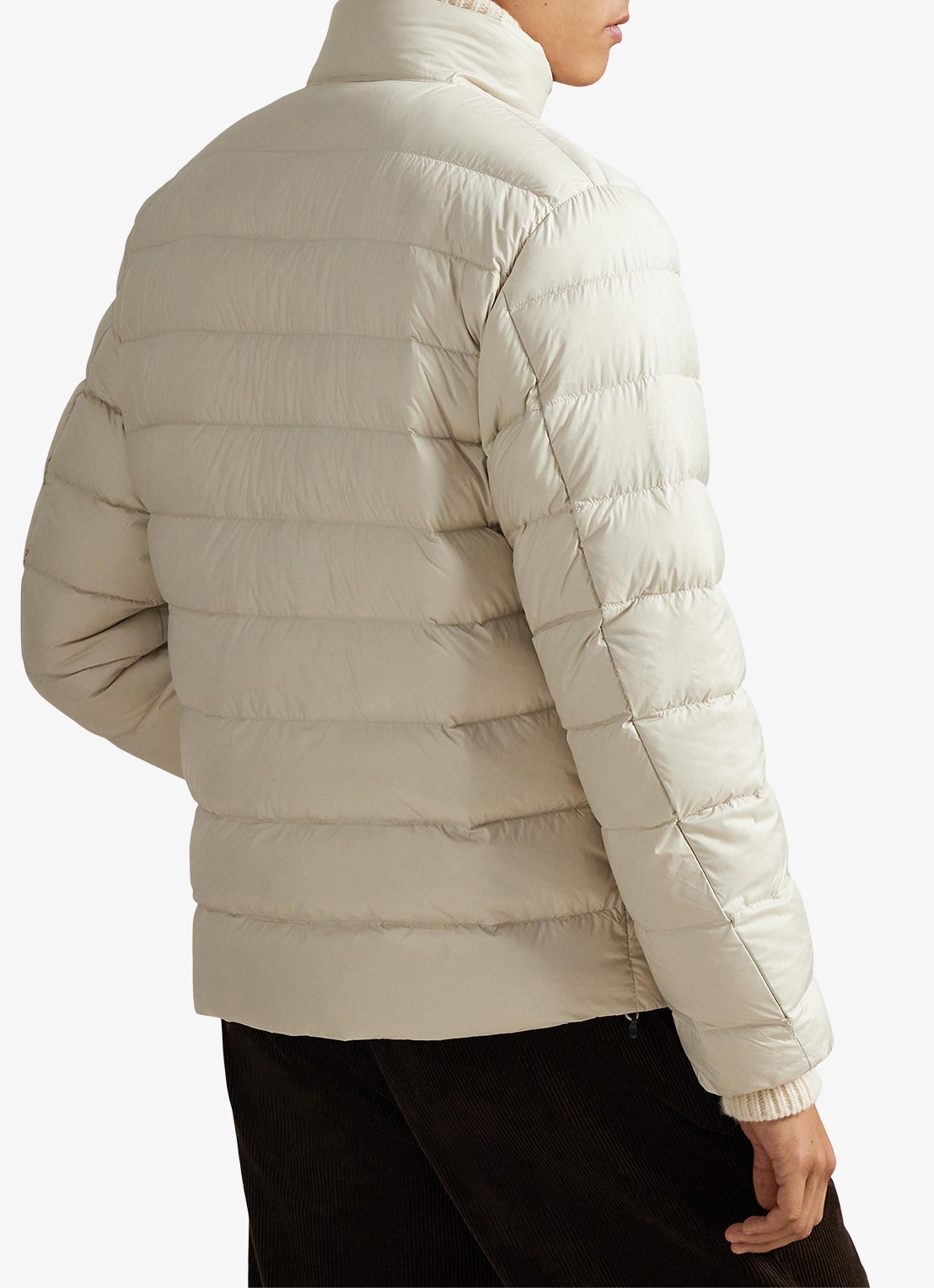 Ralph Lauren Colden gewatteerd jack met donsvulling en steekzakken - achterkant basic sand / zand