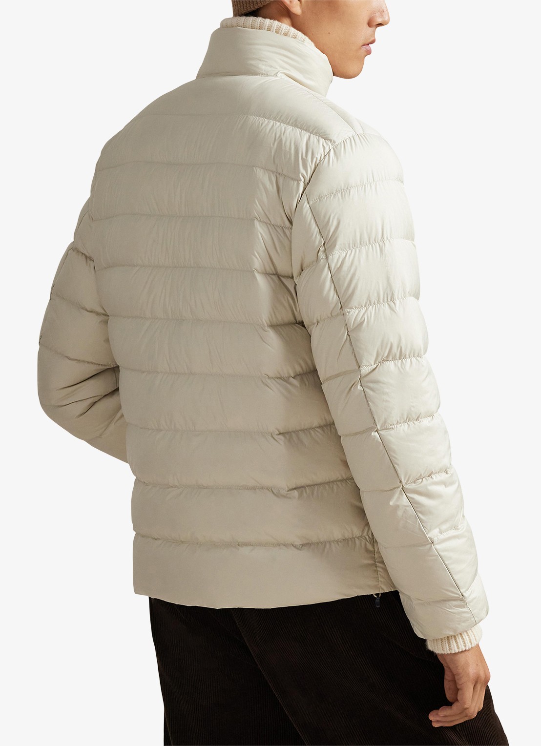 Ralph Lauren Colden gewatteerd jack met donsvulling en steekzakken - achterkant 2 basic sand / zand