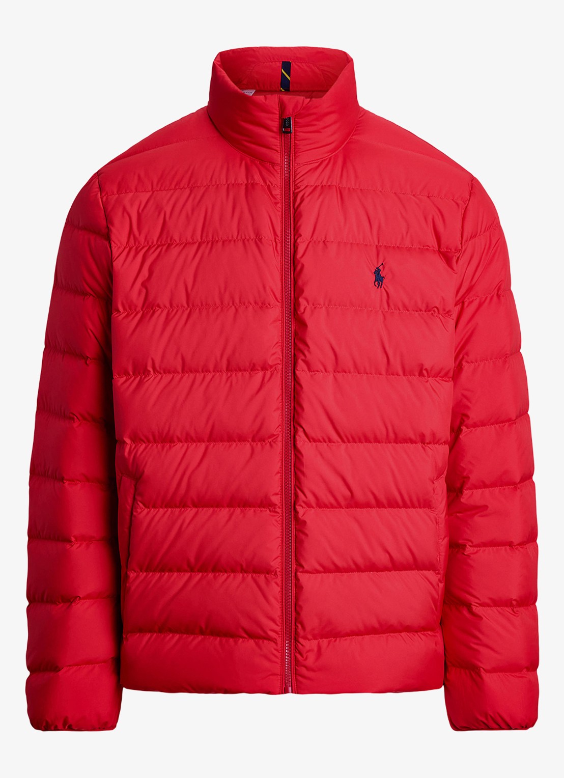 Ralph Lauren Colden gewatteerd jack met donsvulling en steekzakken - voorkant 4 rl 2000 red / rood