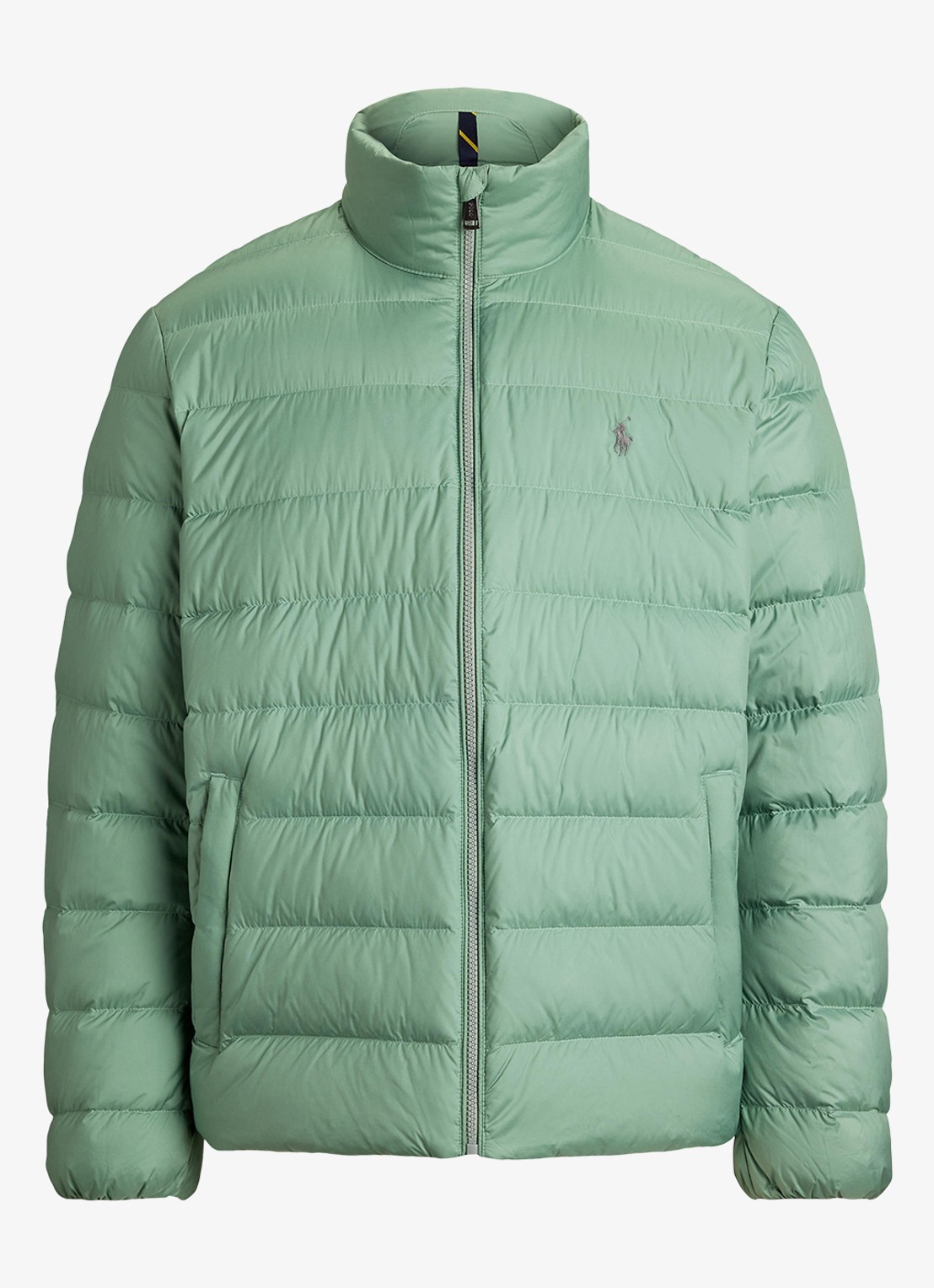 Ralph Lauren Colden gewatteerd jack met donsvulling en steekzakken - voorkant light green / lichtgroen