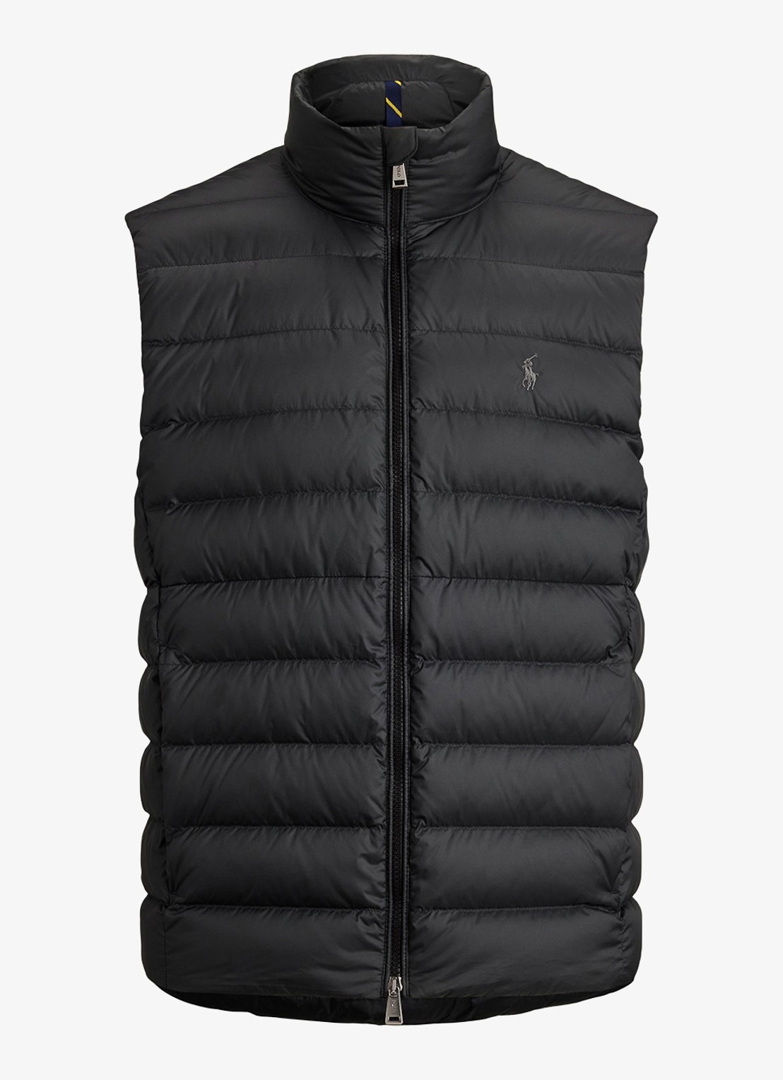 Ralph Lauren Colden opvouwbare bodywarmer met donsvulling en waterafstotende coating - voorkant 2 polo black / zwart