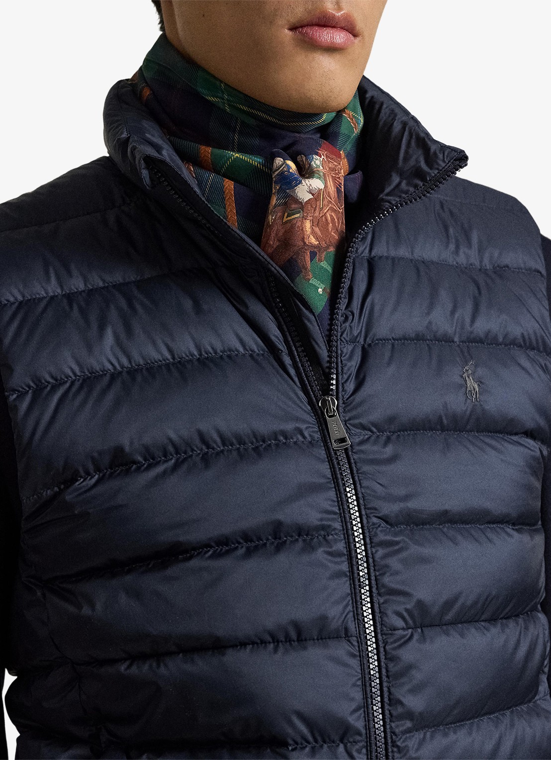 Ralph Lauren Colden opvouwbare bodywarmer met donsvulling en waterafstotende coating - detail 3 collection navy / donkerblauw