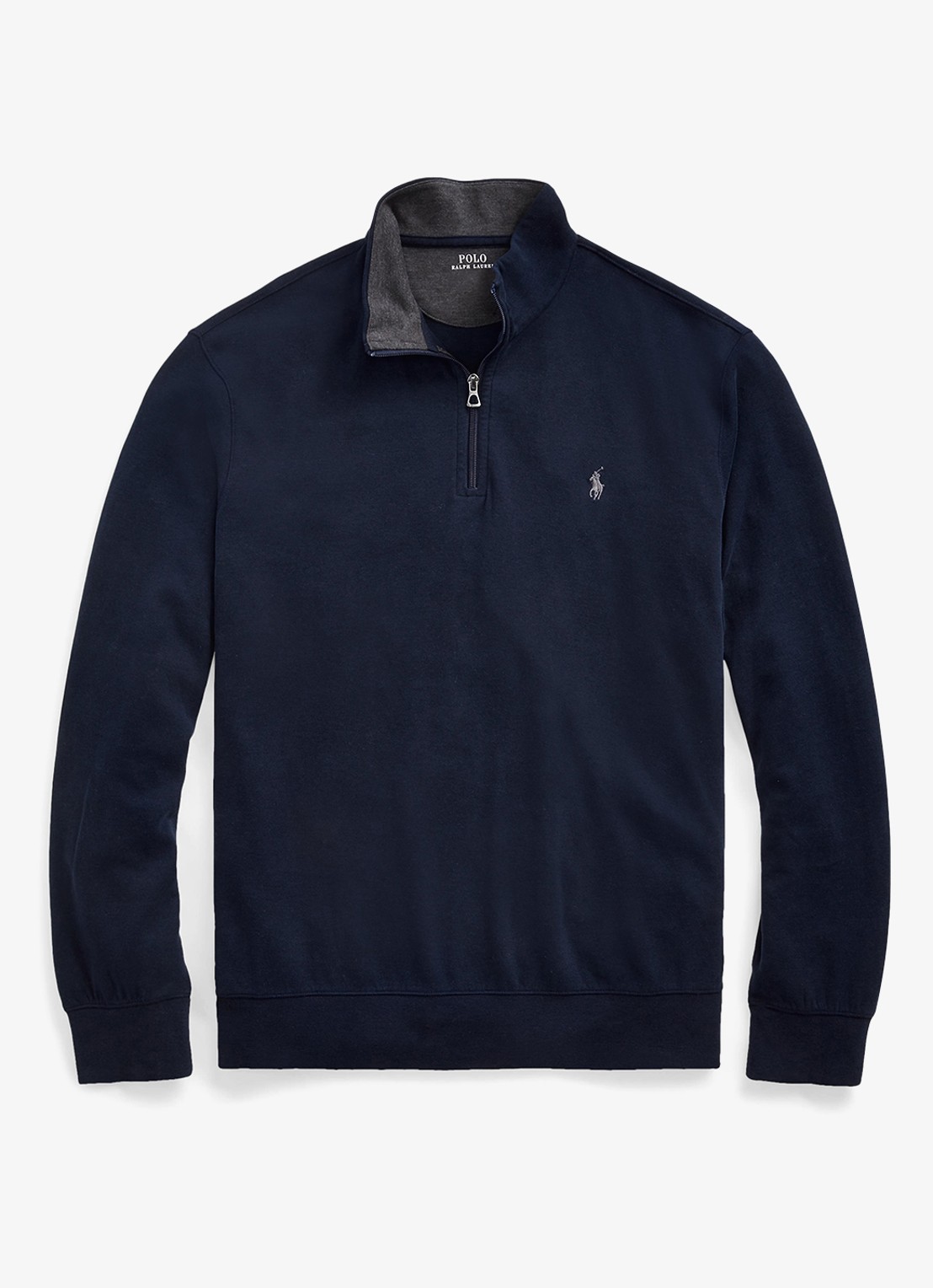 Ralph Lauren Coltrui met halve rits - voorkant 2 donkerblauw