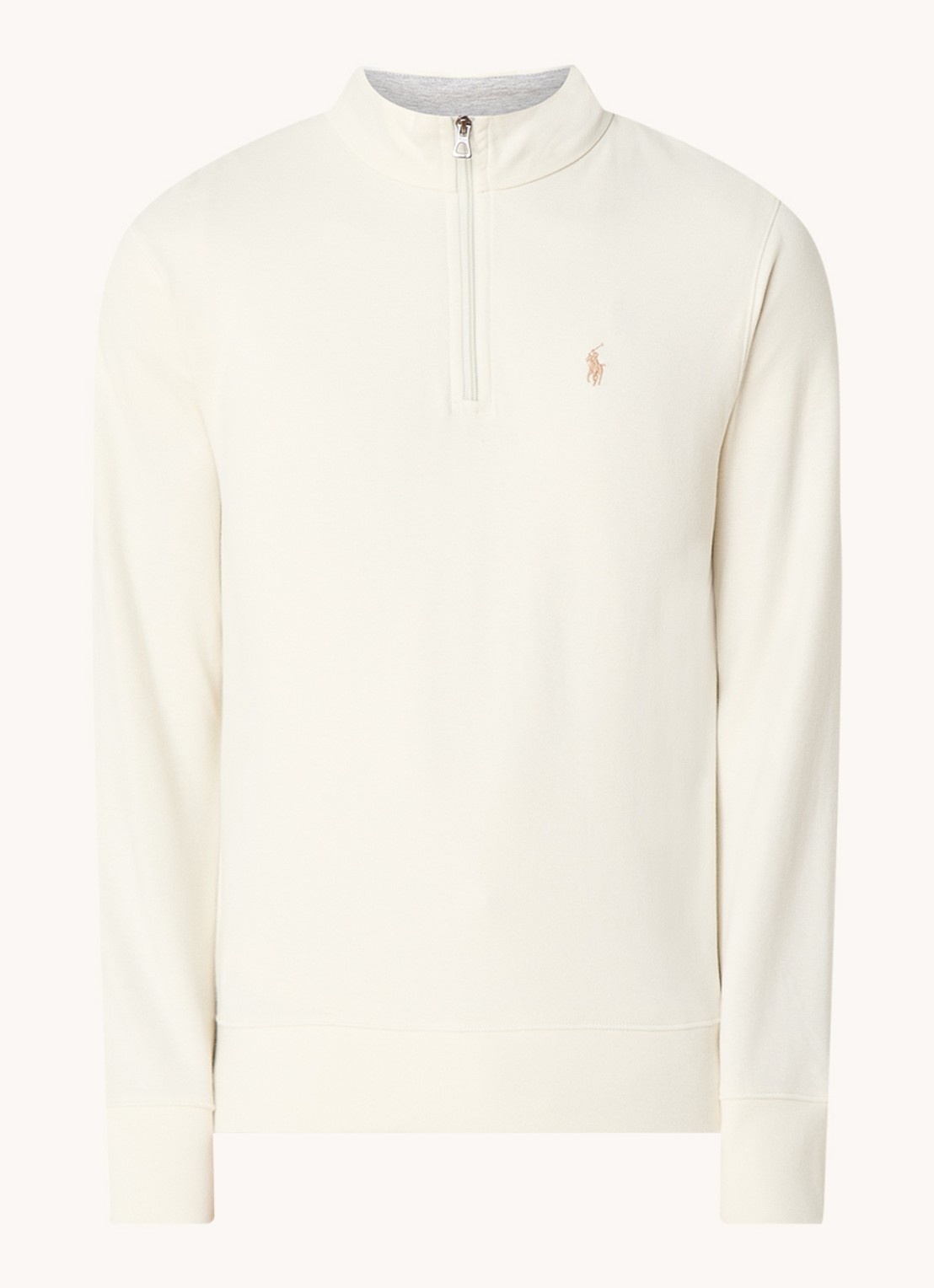 Ralph Lauren Coltrui met halve rits - voorkant 3 parchment cream / creme