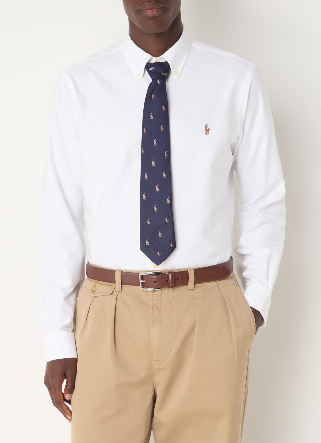Ralph Lauren Custom fit button-down overhemd van katoen - detail 9 white / wit