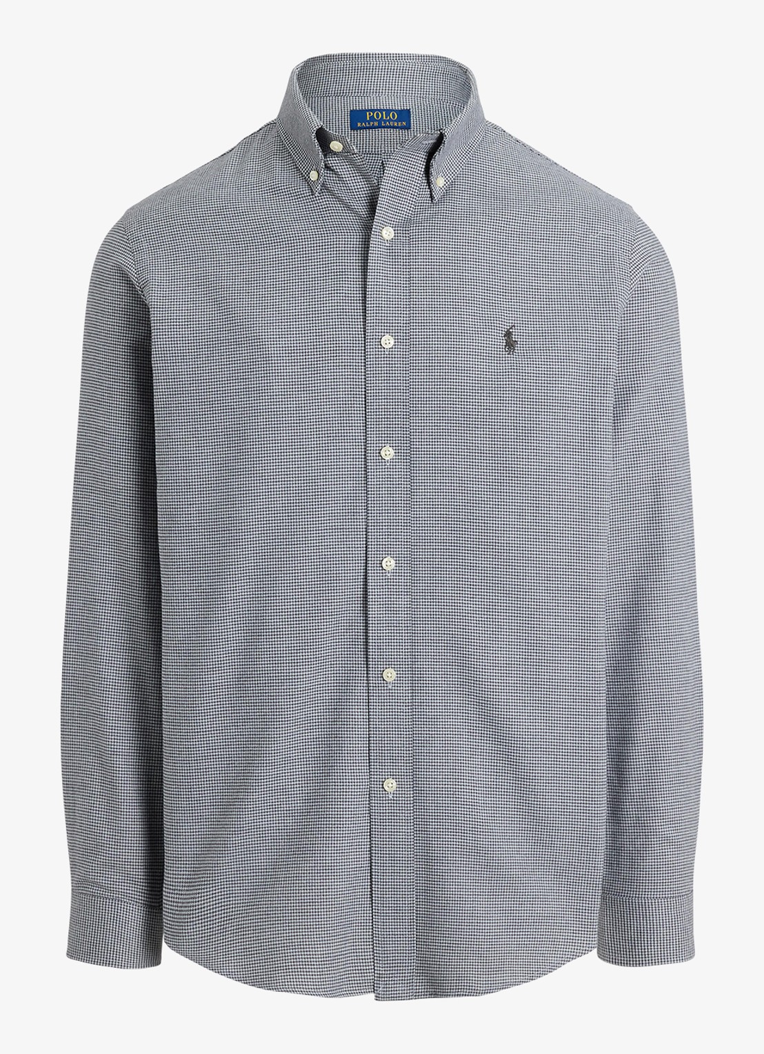 Ralph Lauren Custom fit keper performance overhemd - voorkant 4 lichtgrijs
