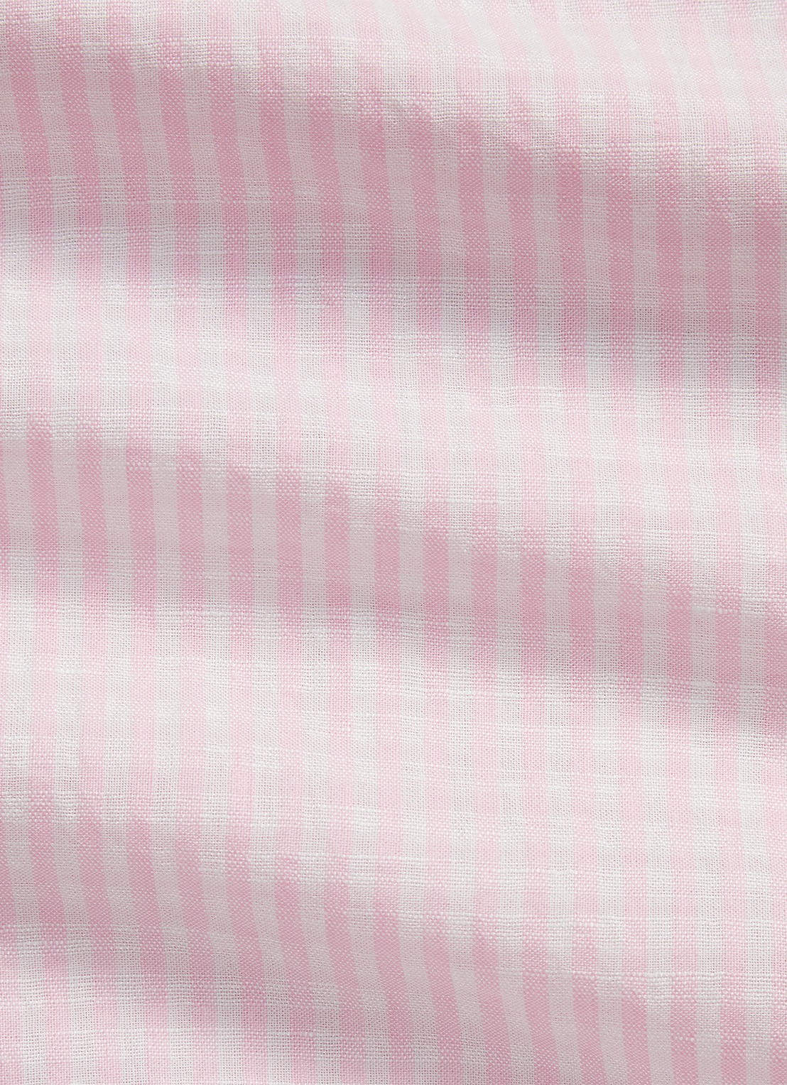 Ralph Lauren Custom fit overhemd in linnenblend met streepprint - detail 3 pink white / roze