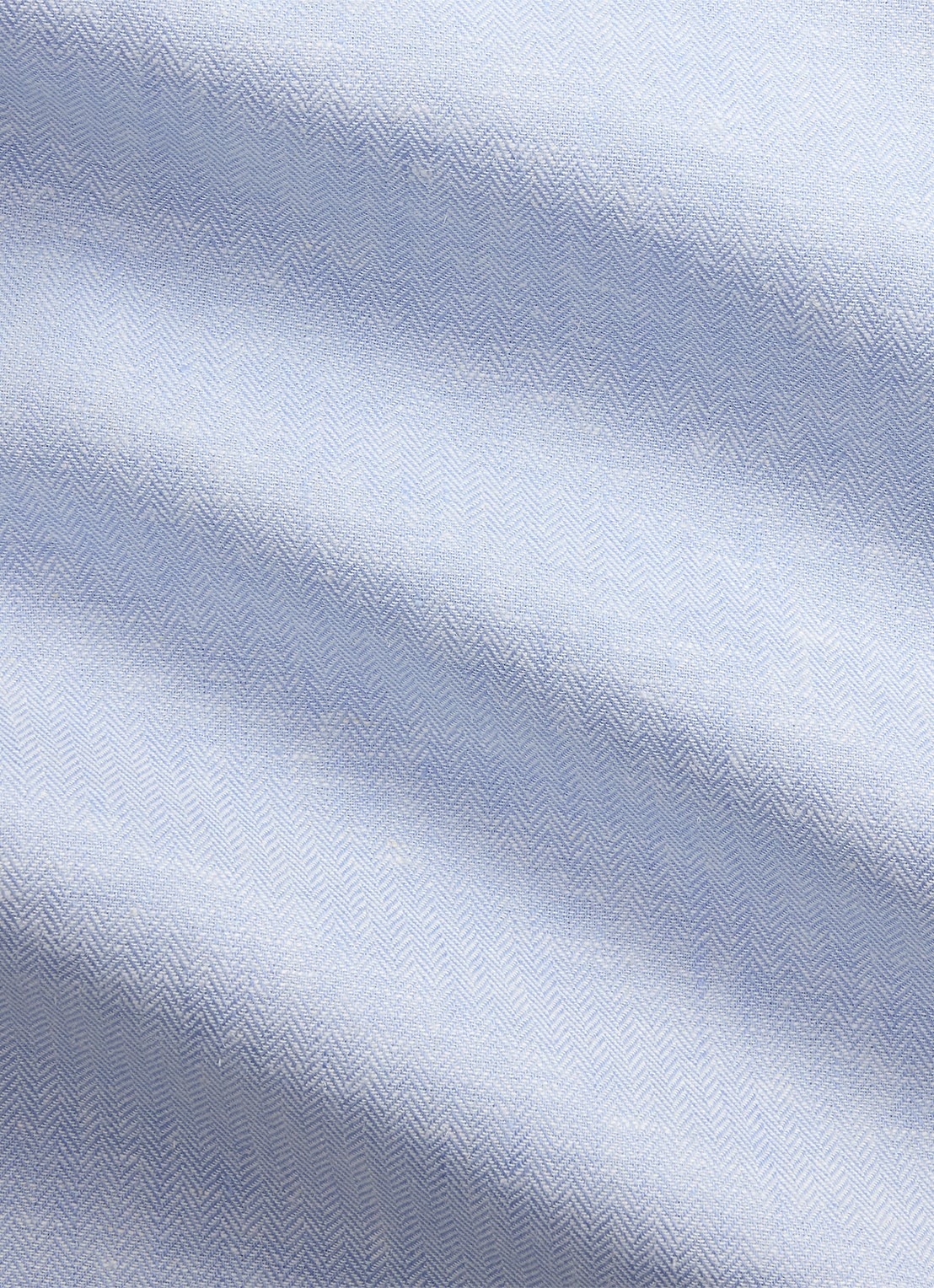 Ralph Lauren Custom fit overhemd in linnenblend - detail 4 7189 blue white / blauw