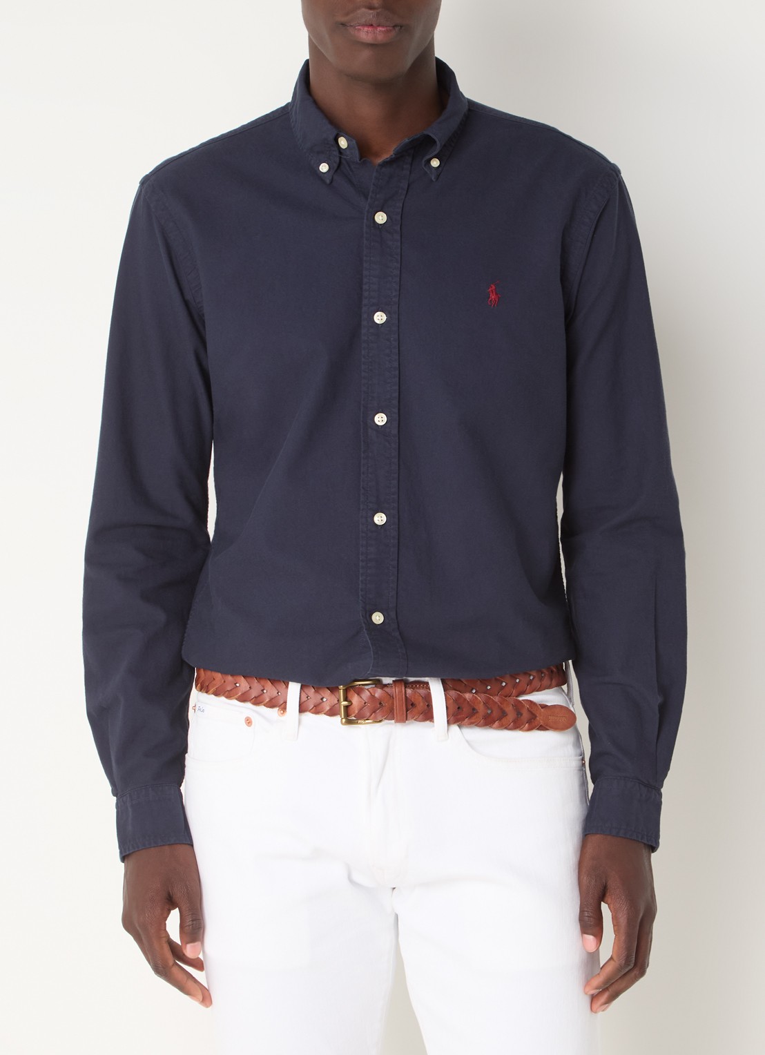 Ralph Lauren Custom fit overhemd met button down-kraag - detail 6 rl navy