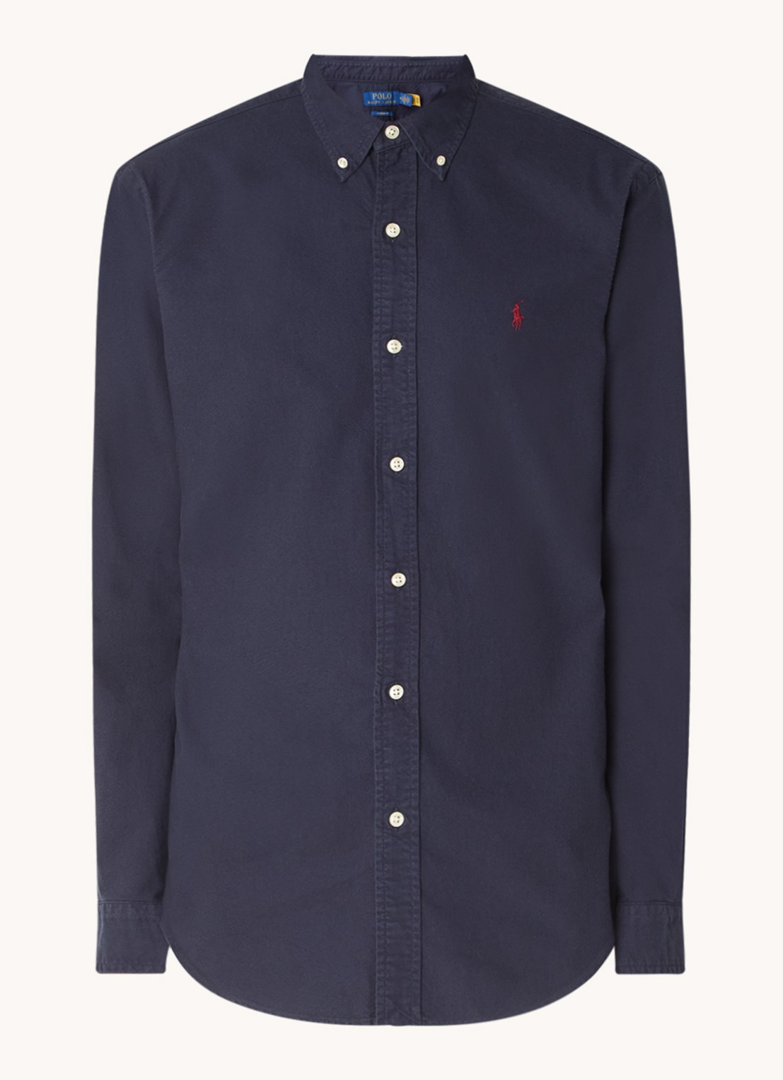 Ralph Lauren Custom fit overhemd met button down-kraag - voorkant 3 rl navy