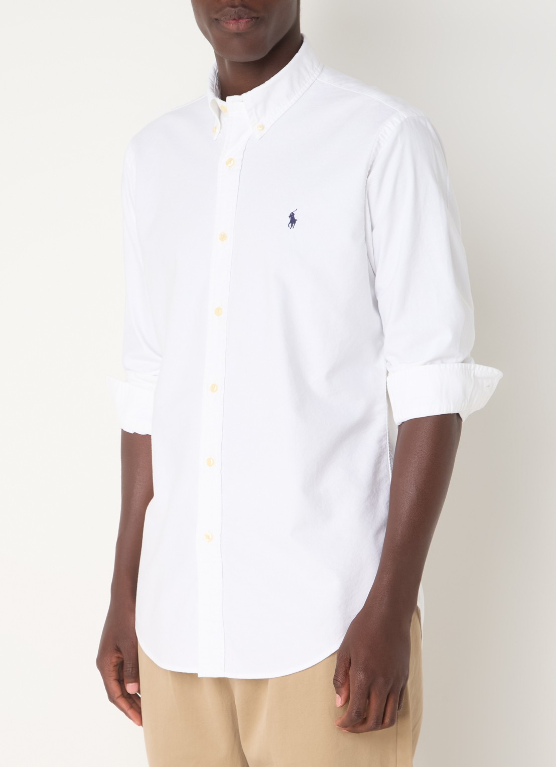 Ralph Lauren Custom fit overhemd met button down-kraag - detail 6 white