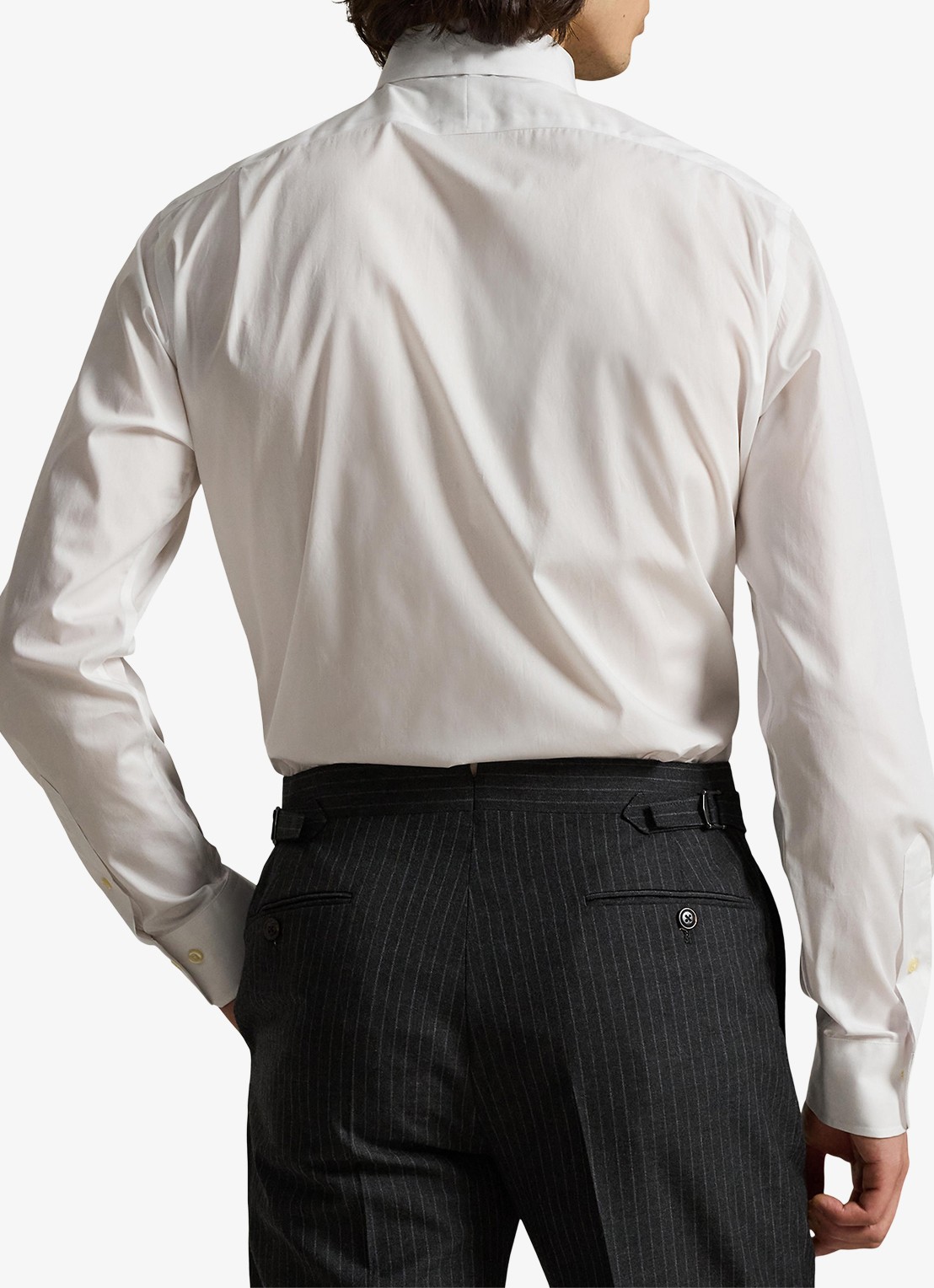 Ralph Lauren Custom fit overhemd met logoborduring - achterkant 2 white