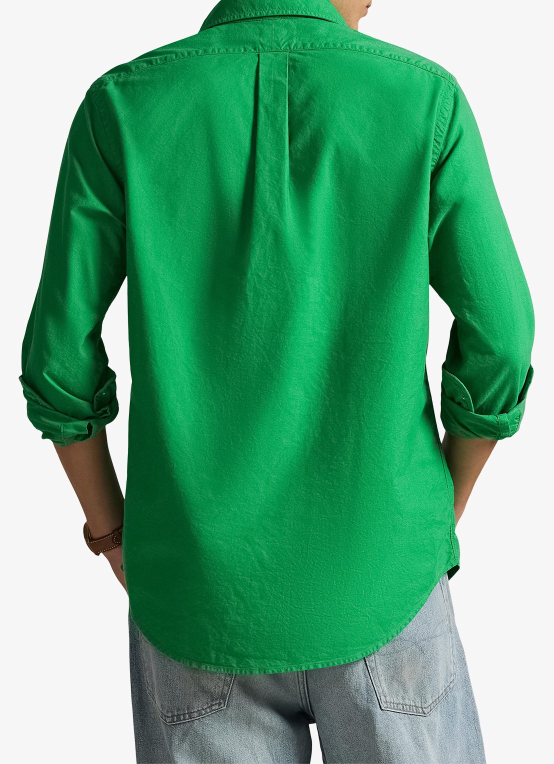 Ralph Lauren Custom fit overhemd met logoborduring - achterkant 5 stem