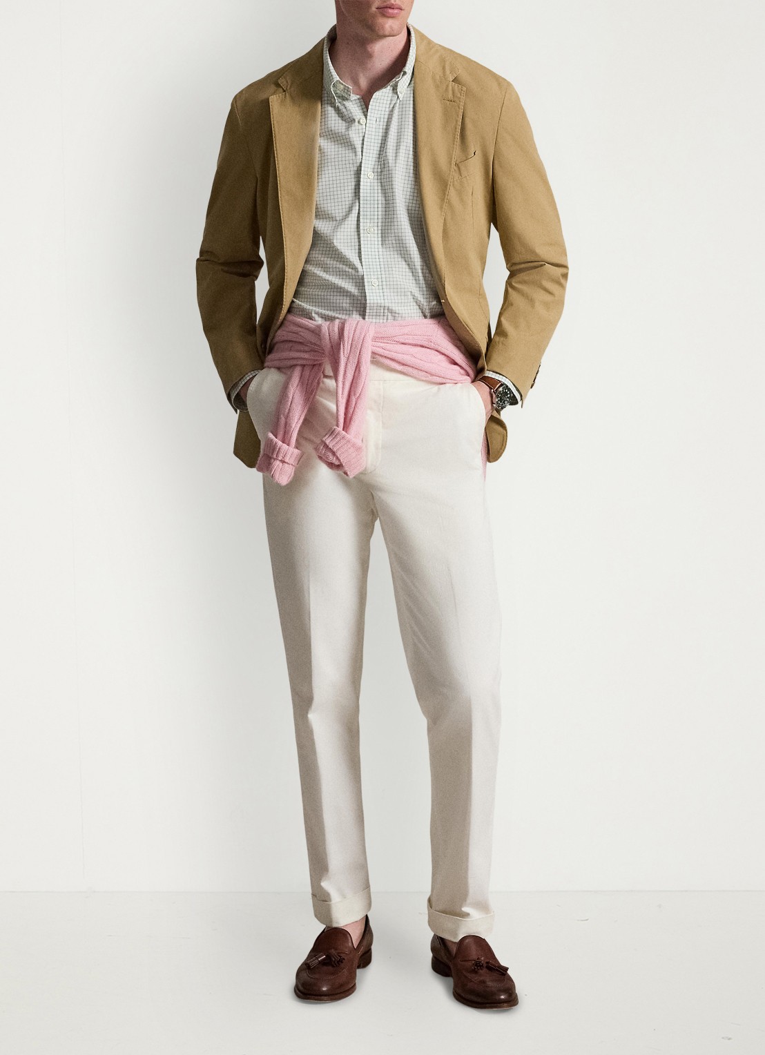 Ralph Lauren Custom fit overhemd met ruitdessin - detail 4 faded mint white / mint