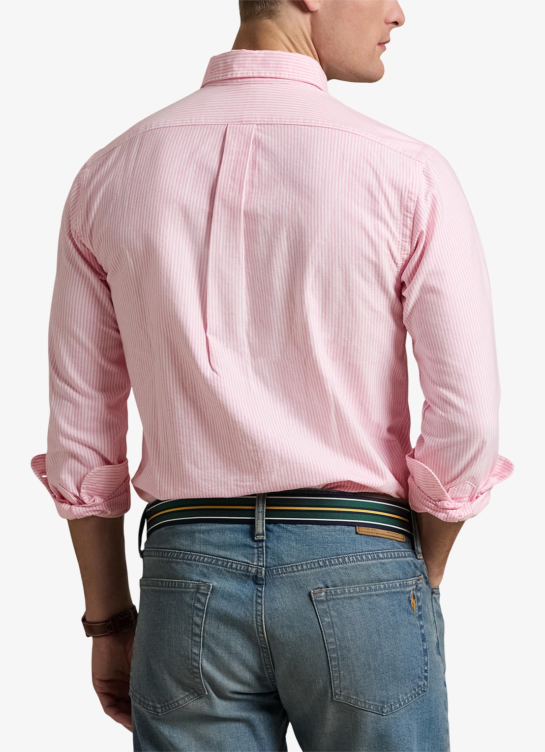 Ralph Lauren Custom fit overhemd met streepprint - achterkant 4 new rose / roze