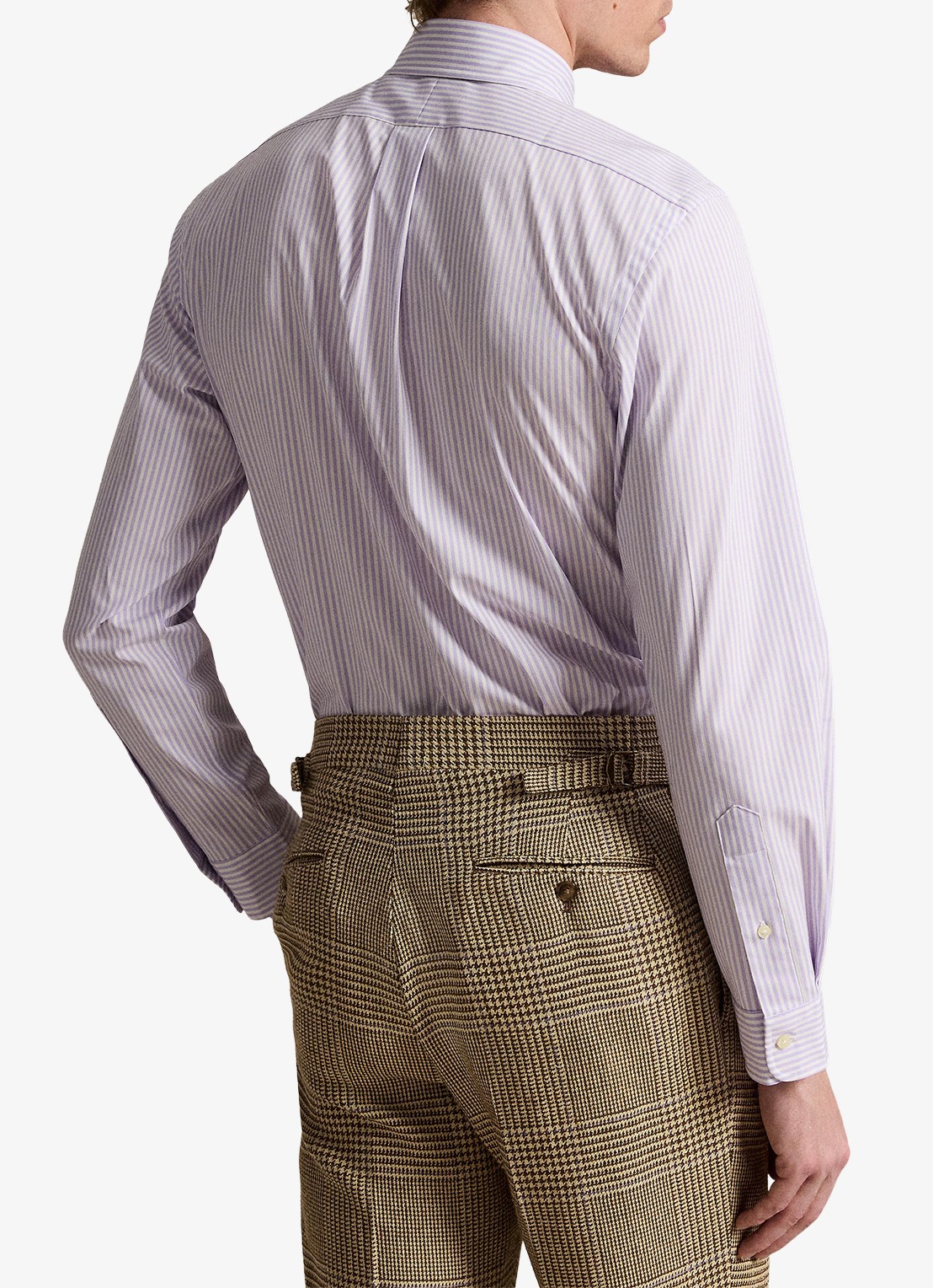 Ralph Lauren Custom fit overhemd met streepprint - achterkant 5 paars