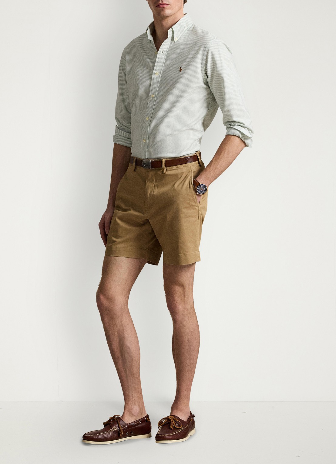 Ralph Lauren Custom fit overhemd met streepprint - detail 4 6636r faded mint white-zxsa