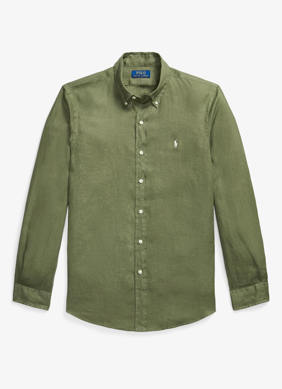 Ralph Lauren Custom Fit overhemd van linnen - voorkant 2 garden trail