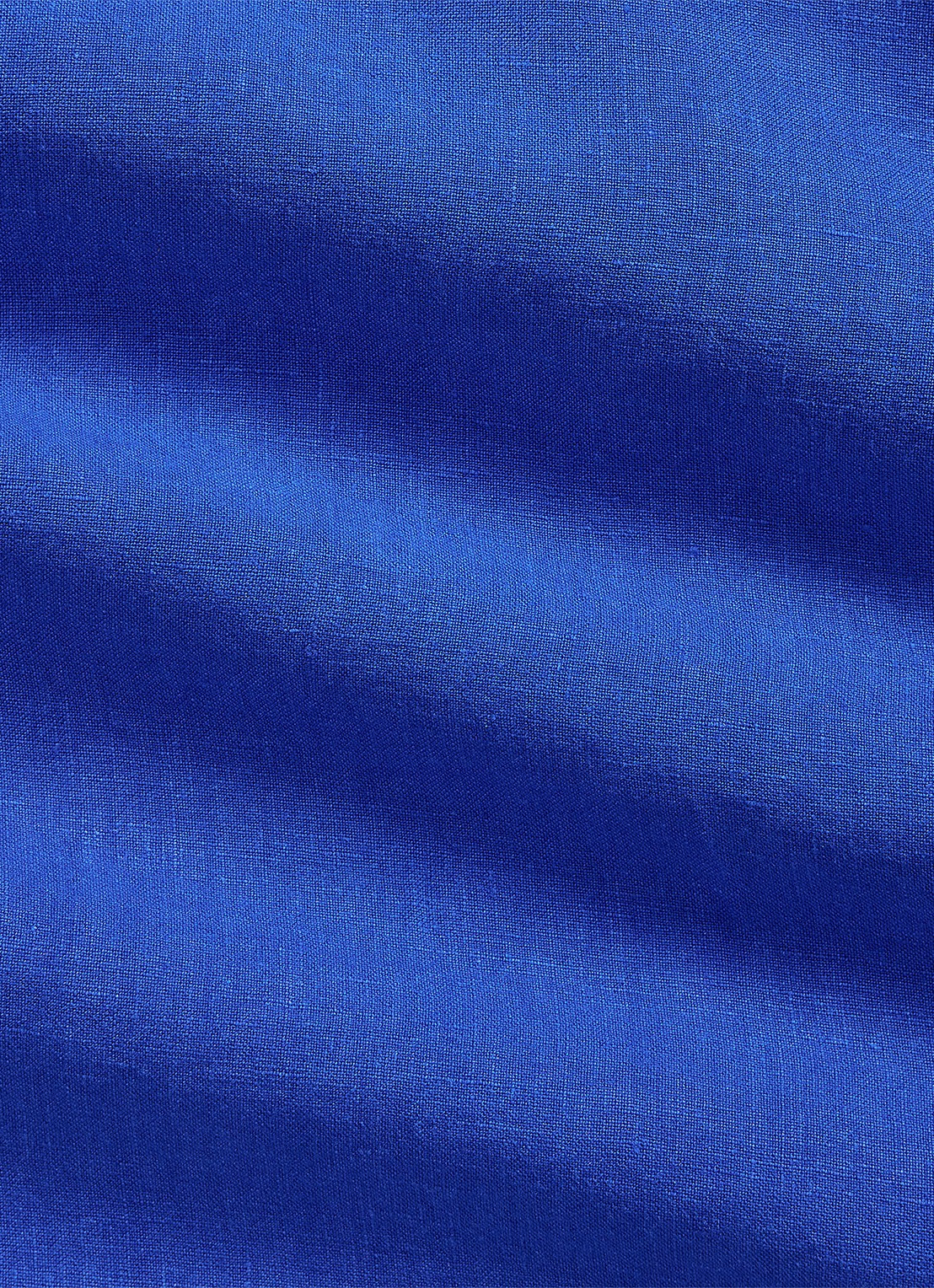 Ralph Lauren Custom fit overhemd van linnen - detail 6 pacific royal / kobaltblauw