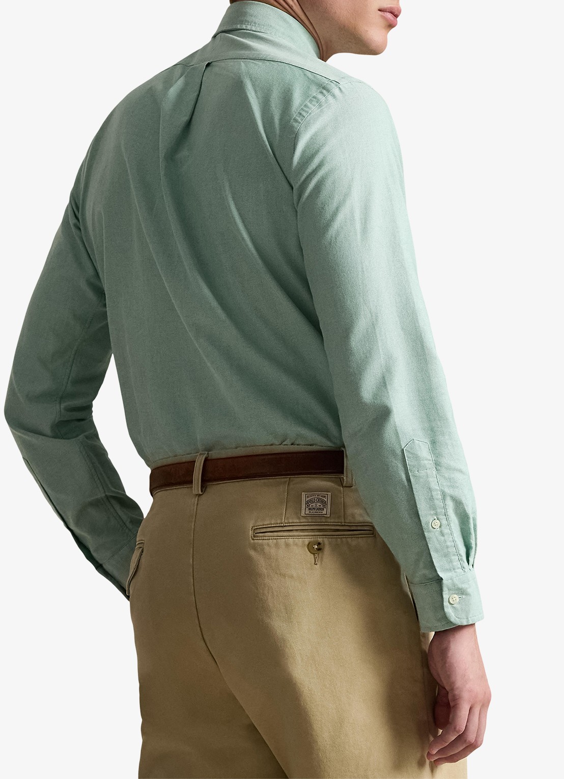 Ralph Lauren Custom fit Oxford overhemd - achterkant 5 cruise green