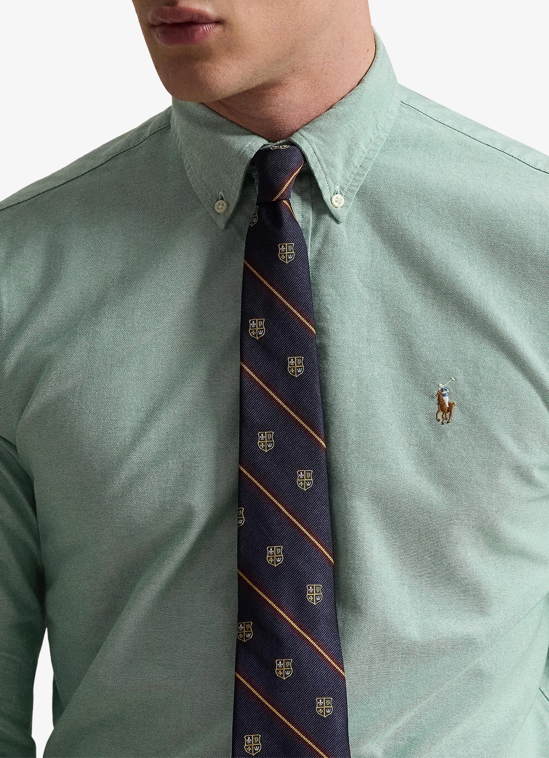 Ralph Lauren Custom fit Oxford overhemd - detail 4 cruise green
