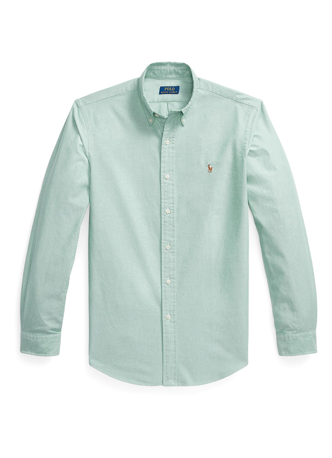 Ralph Lauren Custom fit Oxford overhemd - voorkant cruise green