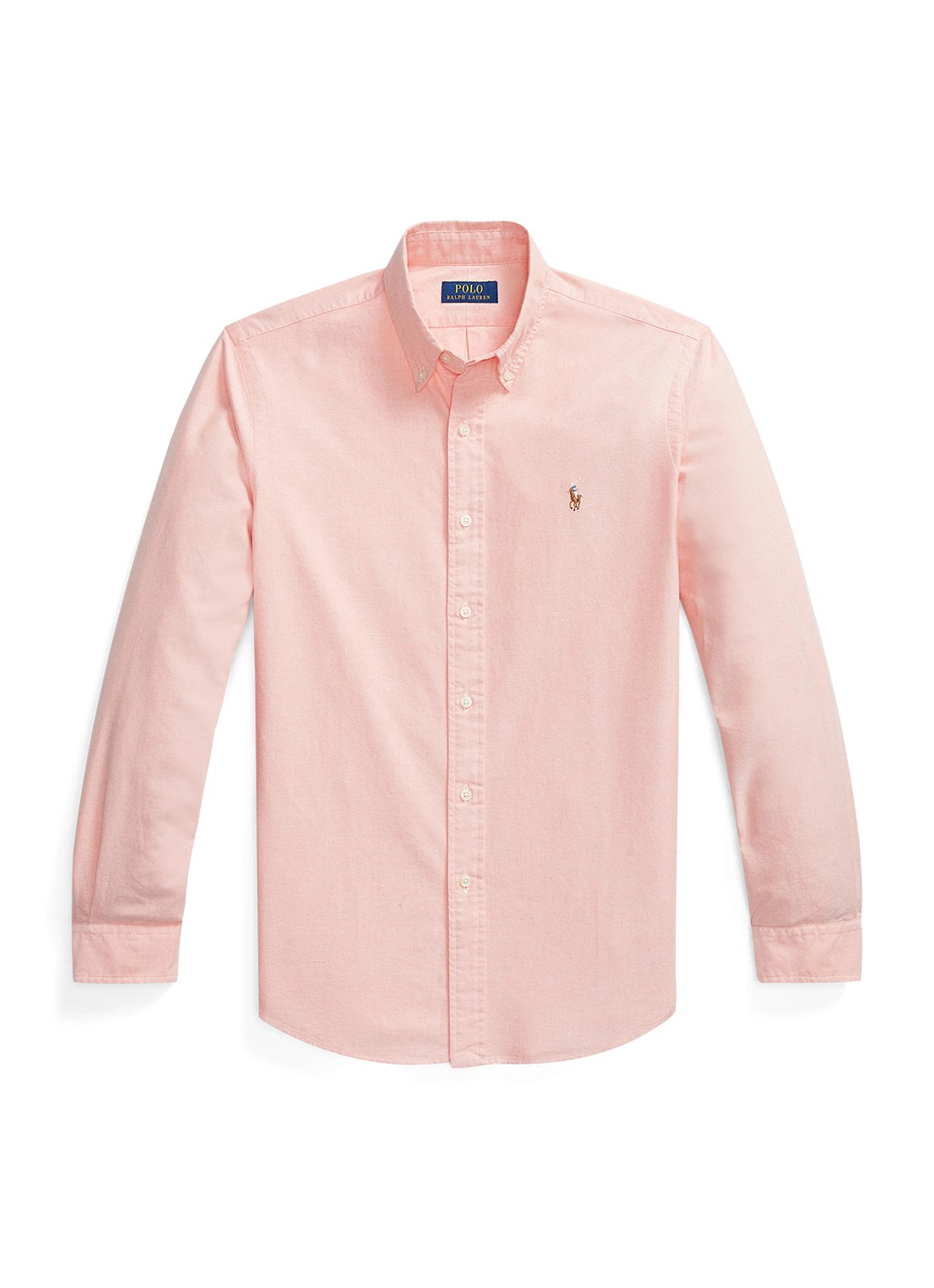 Ralph Lauren Custom fit Oxford overhemd - voorkant 2 peach