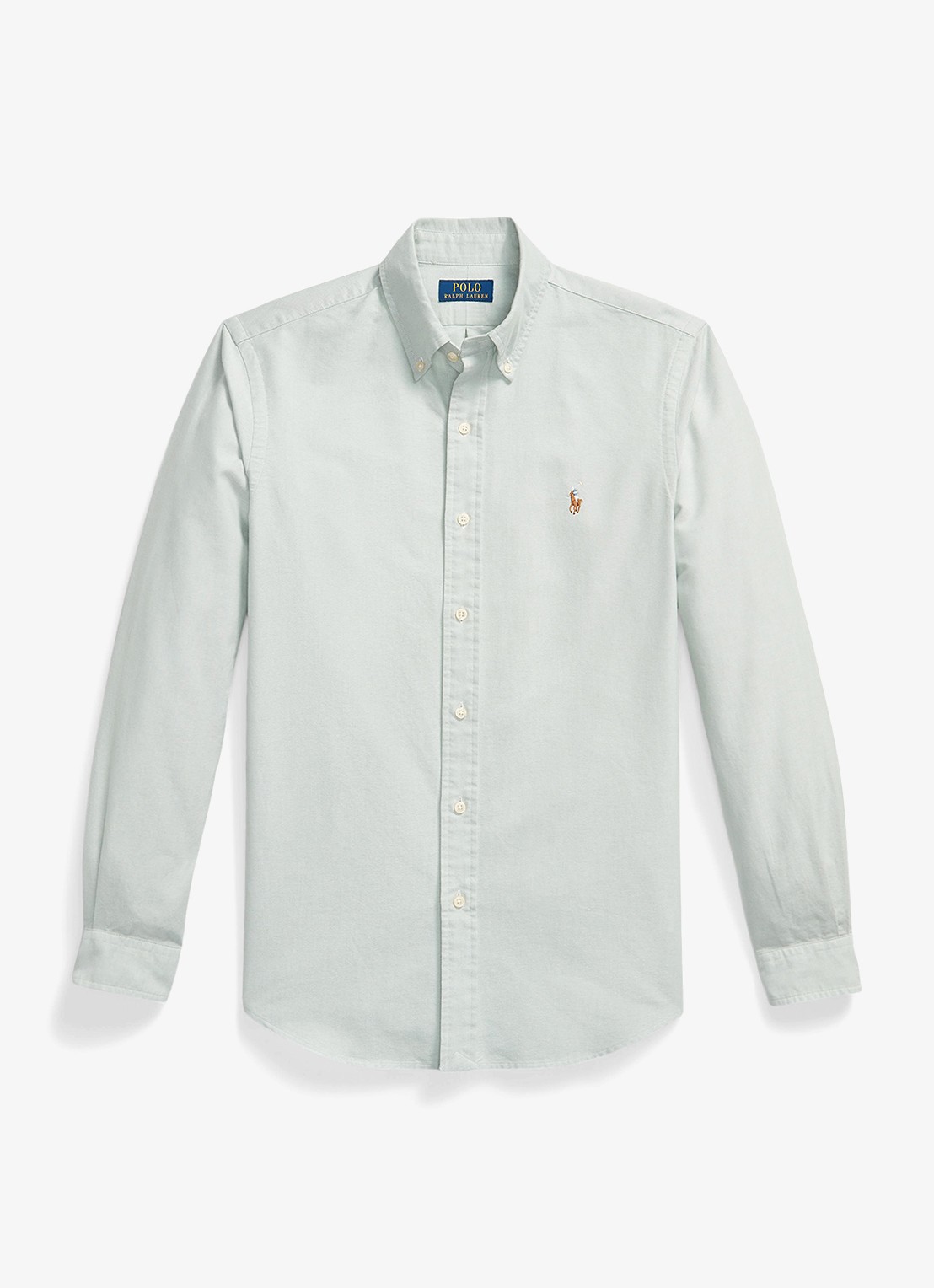 Ralph Lauren Custom fit Oxford overhemd - voorkant 4 faded mint-31r6