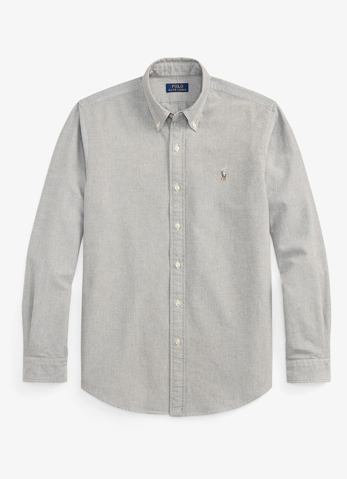 Ralph Lauren Custom fit Oxford overhemd - voorkant nutmeg brwn zxw5 / bruin