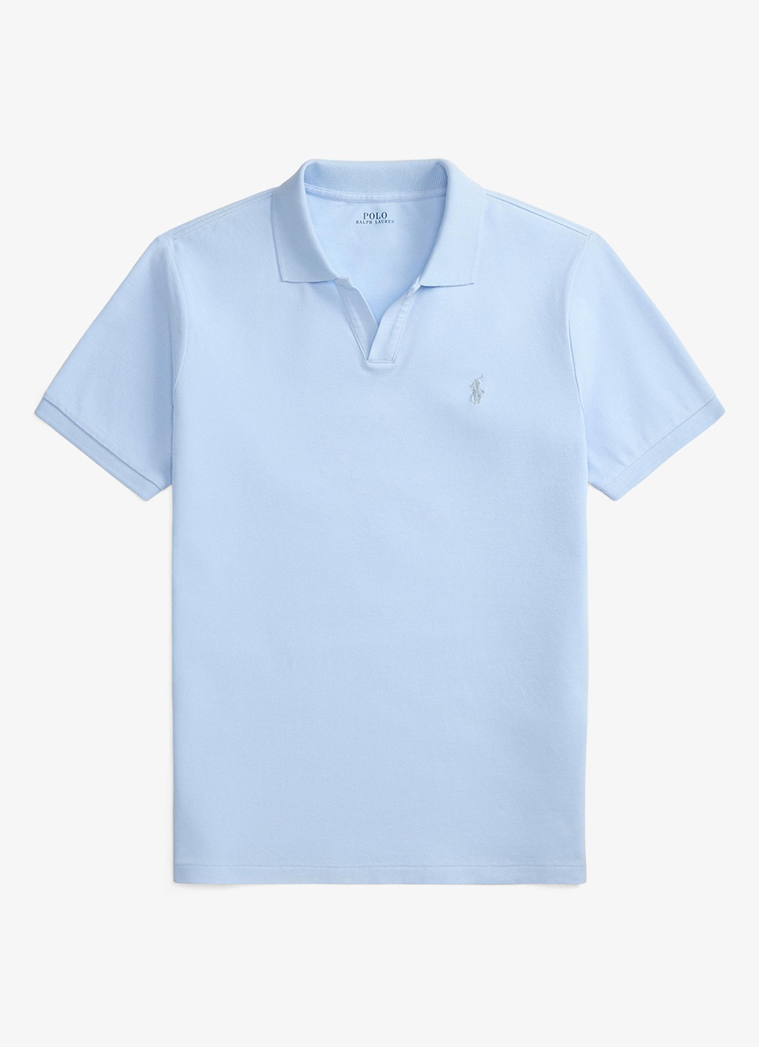 Ralph Lauren Custom slim fit polo met logoborduring - voorkant office blue/c1714-zxu8