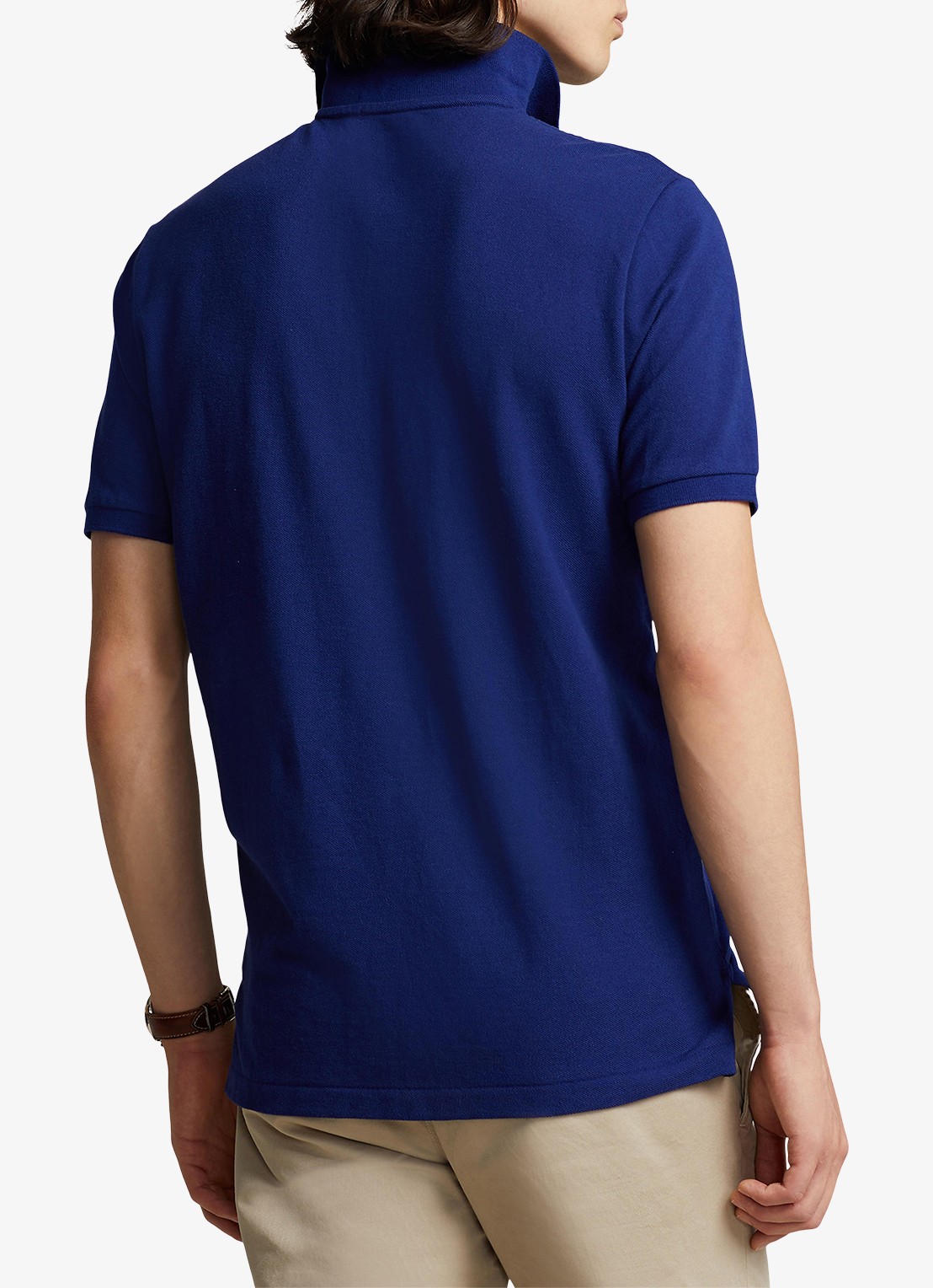 Ralph Lauren Custom slim fit polo van piqué katoen - achterkant 3 fall royal/c1229