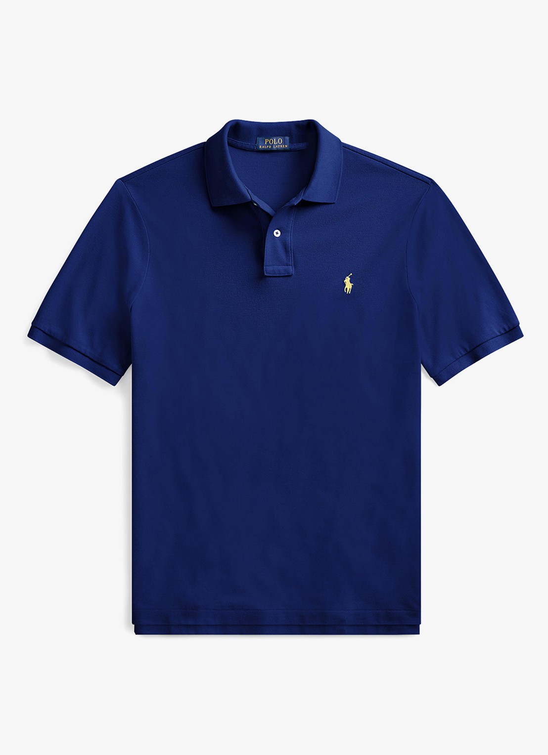Ralph Lauren Custom slim fit polo van piqué katoen - voorkant 4 fall royal/c1229