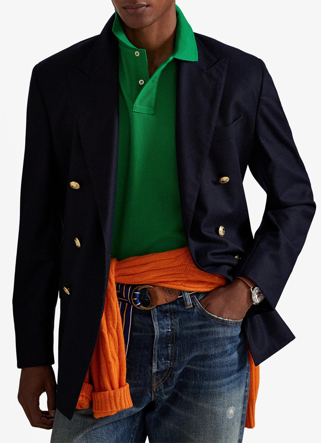 Ralph Lauren Custom slim fit polo van piqué katoen - detail 5 billiard/c7315