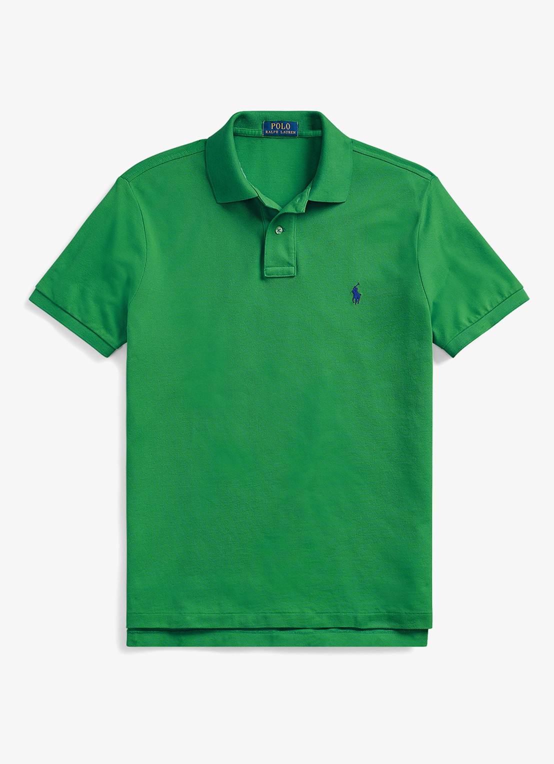 Ralph Lauren Custom slim fit polo van piqué katoen - voorkant billiard/c7315